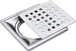 Plantex 304 Grade Stainless Steel Bathroom Floor Drain/Non- Porous Surface Floor Drain/Bathroom Water Drainer/Floor Trap for Bathroom and Kitchen - (6x6 inches)