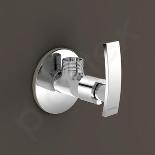 Plantex Single Lever Angle Cock For Bathroom/Wash Basin/Single Way Cock with Teflon Tap for Kitchen - Pack of 1 (Samar-Chrome)