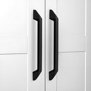 Plantex Cabinet Handle/Kitchen Cabinet Door Handle/Wardrobe/224 mm Cupboard Handle/Door Pull-Push Handle for Home/Office - Pack of 2 (Black)