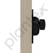 Plantex Premium Heavy Duty Door Stopper/Door Lock Latch for Home and Office Doors - Pack of 3 (Z-Black)