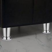 plantex 4 Inch Sofa Legs for Bed Furniture/Sofa Legs for Table/Sofa Support Legs with Rubber Grip (Chrome, 8 Pcs)