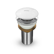 Plantex Pure Brass Chrome Plated 3 inch Full Thread Pop up Coupling for Wash Basin/Coupling for Sink - Pack of 1 (Silver)