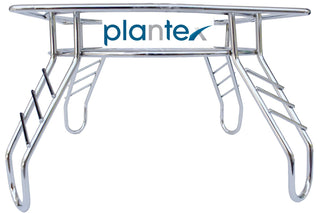 Plantex Heavy Stainless Steel Matka Stand/Pot Stand/Plant Pot Stand(21.5 x 21.5 x 14.5 cm, Silver-Chrome)