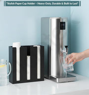 Plantex Metal Cup Holder/Cup Organizer for Kitchen/Cup Holder for Kitchen/3 Column- (Black)