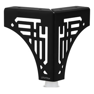 Plantex 4 Inch Sofa Legs for Bed Furniture/Sofa Legs for Table/Sofa Support Legs with Rubber Grip (Black, 6 Pcs)
