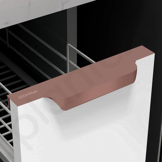 Plantex Profile Handle for Kitchen Cabinet/8 Inch Alluminium Drawer Profile Handle/Wardrobe Pull Handle for Home/Office/Hotel - Pack of 3 (Rose Gold)
