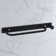 Plantex Towel Holder for Bathroom/Stainless Steel 9 inch Towel Rod/Towel Bar/Towel Hanger/Bathroom Accessories -Pack of 1 (Black)