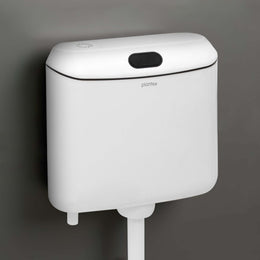 Plantex Single Flushing Cistern for Bathroom/Flush Tank for Toilet with 8 Ltr Water Capacity/Polypropylene Toilet Flush Tank - Pack of 1 (White)