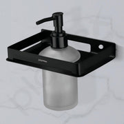 Plantex Liquid Soap Dispenser for Bathroom/Stainless Steel Shampoo Dispenser/Handwash Dispenser for Bathroom/Bathroom Accessories - Pack of 1 (Black)