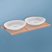 Plantex Stainless Steel Frosted Glass Double Soap Holder for Bathroom/Wall Mounted Soap Holder/Soap Stand/Bathroom Accessories - (Rose Gold-Matt)