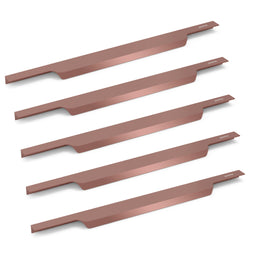 Plantex Profile Handle for Kitchen Cabinet/18 Inch Alluminium Drawer Profile Handle/Wardrobe Pull Handle for Home/Office/Hotel - Pack of 5 (Rose Gold)