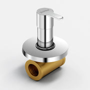 Plantex Angular Concealed Stop Cock/Pure Brass Concealed Stop Valve Tap for Bathroom with Teflon Tape & Brass Adjustable Wall Flange - (FLO-806, Chrome)