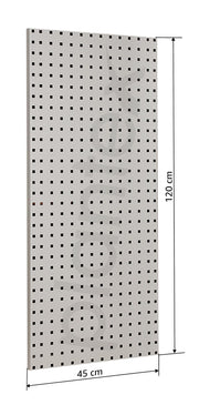 Plantex Peg board For Wall/Tool Organizer Pegboard For Garage Workshop/Storage Board/Hanging Tools Peg board ÃƒÂ¢Ã¢â€šÂ¬Ã¢â‚¬Å“ 120 X 45 Cm, (Metal)