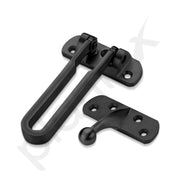 Plantex Heavy Duty Swing Bar Lock/Door Safety Guard with High Security Auxiliary Lock for Home/Office/Hotel - Pack of 4 (SH-42, Z-Black Finish)