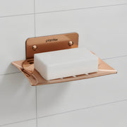 Plantex Stainless Steel Soap Holder for Bathroom/Wall Mounted Soap Holder/Soap Dish/Bathroom Accessories (Rose Gold)