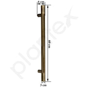 Plantex Heavy Duty Door Handle/Door & Home Decor/24 inch Main Door Handle/Door Pull-Push Handle - Pack of 1 (Brass Antique) - 3 Years Warranty