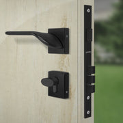 Plantex Triple Security Door Lock for Home/Main Door Lock Set with 3 Years of Warranty/Mortise Locks for Door with Brass Body & Cylinder (7058 â€“ Black)