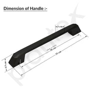 Plantex Door Handle/Main Door Handle/14 Inch Pull-Push Handle for Home & Office/3 Years Warranty By Plantex -Pack of 1(SH-351-DC-Black & Z-Black)