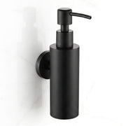 Plantex Liquid Soap Dispenser for Bathroom/304 Grade Stainless Steel Shampoo Dispenser/Round Hand wash Dispense/Bathroom Accessories - Pack of 1 (Regent, PVD Black)