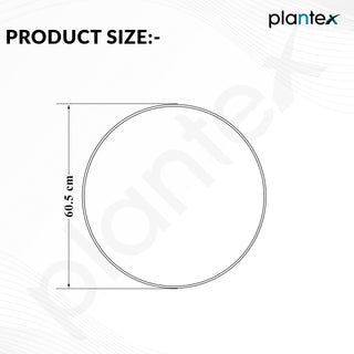 Plantex Frameless Round Mirror with Beveled Smooth Edges/Wall Mirror for Bathroom/Dressing Room/Living Room/Bedroom/Entryway (24 Inch)