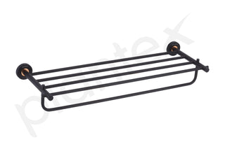 Plantex Brass with 304 Grade Stainless Steel Towel Hanger for Bathroom/Towel Rack/Towel Holder/Bathroom Accessories - RDAB (Black)