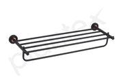 Plantex Brass with 304 Grade Stainless Steel Towel Hanger for Bathroom/Towel Rack/Towel Holder/Bathroom Accessories - RDAB (Black)