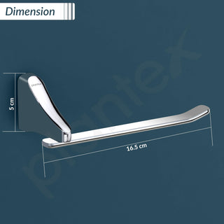 Plantex Rich Brass Bathroom Accessories - Unique Toilet Paper Holder/Tissue Paper Stand for Washroom/Bathroom (Chrome)