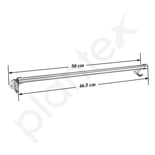 Plantex Stainless Steel Towel Hanger for Bathroom/Single Towel Rod/Bar/Towel Stand/Bathroom Accessories(18 Inch-Chrome)