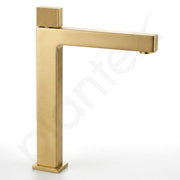 Plantex Wash Basin Mixer Tap/Brass Thermostatic Hot & Cold Basin Mixer Faucet/Deck Mount Pillar Spout for Bathroom Sink - Pack of 1 (Brushed Gold)