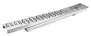 Plantex 304 Grade Stainless Steel Long Shower Drain/Floor Drainer/Jali Removable Grate/Lid for Bathroom and Kitchen (10 x 60 cm - Matt)