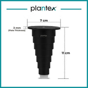 Plantex Heavy Duty Stainless Steel 4 inch Sofa Leg/Bed Furniture Leg Pair for Home/Furniture Sofa Legs for Table/Sofa Support Legs/Sofa Furniture Leg (Black) Set of 4 Pcs