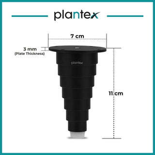 Plantex Aluminum 4 inch Sofa Leg/Bed Furniture Leg Pair for Home Furnitures (DTS-66-Black) – 2 Pcs