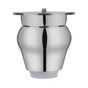 Plantex Heavy Duty Round 3 inch Spare Sofa Legs for Bed Furniture/Sofa Legs for Furniture Fitting/Table Legs/Sofa Leg Set of 2 pcs (Chrome Finish)