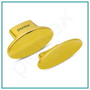 Plantex Knobs for Drawer/Small Drawer Knobs/Knobs for Cabinets/Pull-Push Knobs for Kitchen/Bedroom Drawer - Pack of 10 (Oval, Gold)