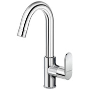 Plantex Pure Brass Kitchen Sink Tap with Water Saving Aerator/Sink Tap for Kitchen Basin with Brass Wall Flange and Teflon Tape-7 Year Warranty (ORN-212-Chrome)