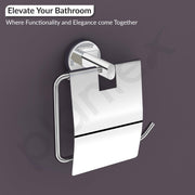 Plantex Stainless Steel Toilet Paper Holder for Bathroom/Tissue Paper Holder/Toilet Paper Roll Holder/Bathroom Accessories - Brezza (Chrome)