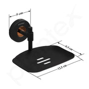 Plantex Brass With 304 Grade Stainless Steel Soap Holder for Bathroom/Soap Dish/Soap Stand/Bathroom Accessories - RDAB (Black)