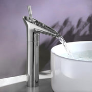 Plantex Designer Brass Basin Mixer Hot & Cold/Single Lever Mixer tap for Wash Basin/Wash Basin Tap for Home-(Silver)