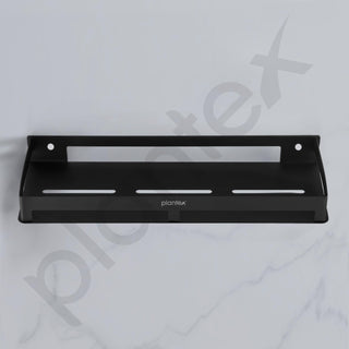 Plantex Stainless Steel Bathroom Shelf/Shelf for Bathroom/Multipurpose Storage Rack/15x5 inch Shelf for Kitchen/Home/Office/Hotel - Pack of 1 (Black)
