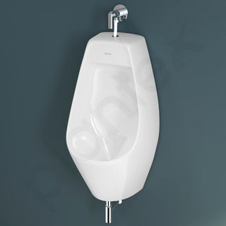 Plantex Ceramic Urinal Toilet for Men/Premium Wall Mount Large Urinal Pot for Gents/Male/Boy/Toilet for Washroom - (Unique, White)