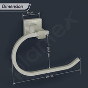 Plantex Stainless Steel Towel Ring for Washbasin/Napkin Hanger for Bathroom/Brushed Steel Finish/Napkin Holder/Bathroom Accessories - (Aqua)