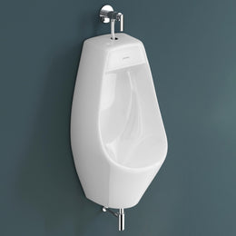 Plantex Ceramic Urinal Toilet for Men/Premium Wall Mount Large Urinal Pot for Gents/Male/Boy/Toilet for Washroom - (Unique, White)