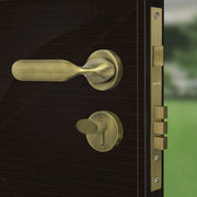 Plantex Triple Security Door Lock for Home/Main Door Lock Set with 3 Years of Warranty/Mortise Lock for Door with Brass Lock Body & Cylinder (7106 - Brass Antique)