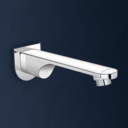 Plantex Pure Brass Bath Tub Spout with Wall Flange/High Flow Spout for Bathroom-(Chrome)