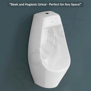 Plantex Ceramic Urinal Toilet for Men/Premium Wall Mount Large Urinal Pot for Gents/Male/Boy/Toilet for Washroom - (Unique, White)
