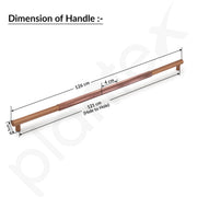 Plantex Heavy Duty Main Door Handle - 1200 mm Pull-Push Handle for Home/Hotel/Office - Pack of 1 (Rose Gold) - 3 Years Warranty