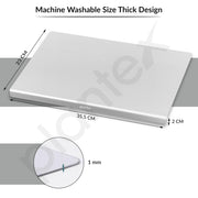 Plantex L-Shape Chopper Board/Stainless Steel Chopping Board for Kitchen Use/Vegetable Cutting Board with Scratch-Proof, Anti-Bacterial, Non-Slip Design (Size- 35.5 X 23 cm)