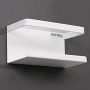 Plantex Carbon Steel Magnetic Shelf For Kitchen/Fridge Organizer Spice Rack/Shelf For Refrigerator - Wall Mount & Railing Mount, Floating Shelves (White)
