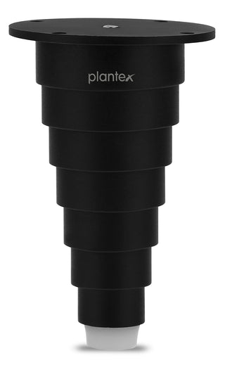 Plantex 4 Inch Sofa Legs for Bed Furniture/Sofa Legs for Table/Sofa Support Legs with Rubber Grip (Black, 6 Pcs)