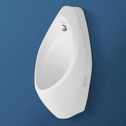 Plantex Ceramic Premium Wall Mount Large Urinal Pot For Gents/Male/Boy/Men Toilet For Washroom-(White,Uero)